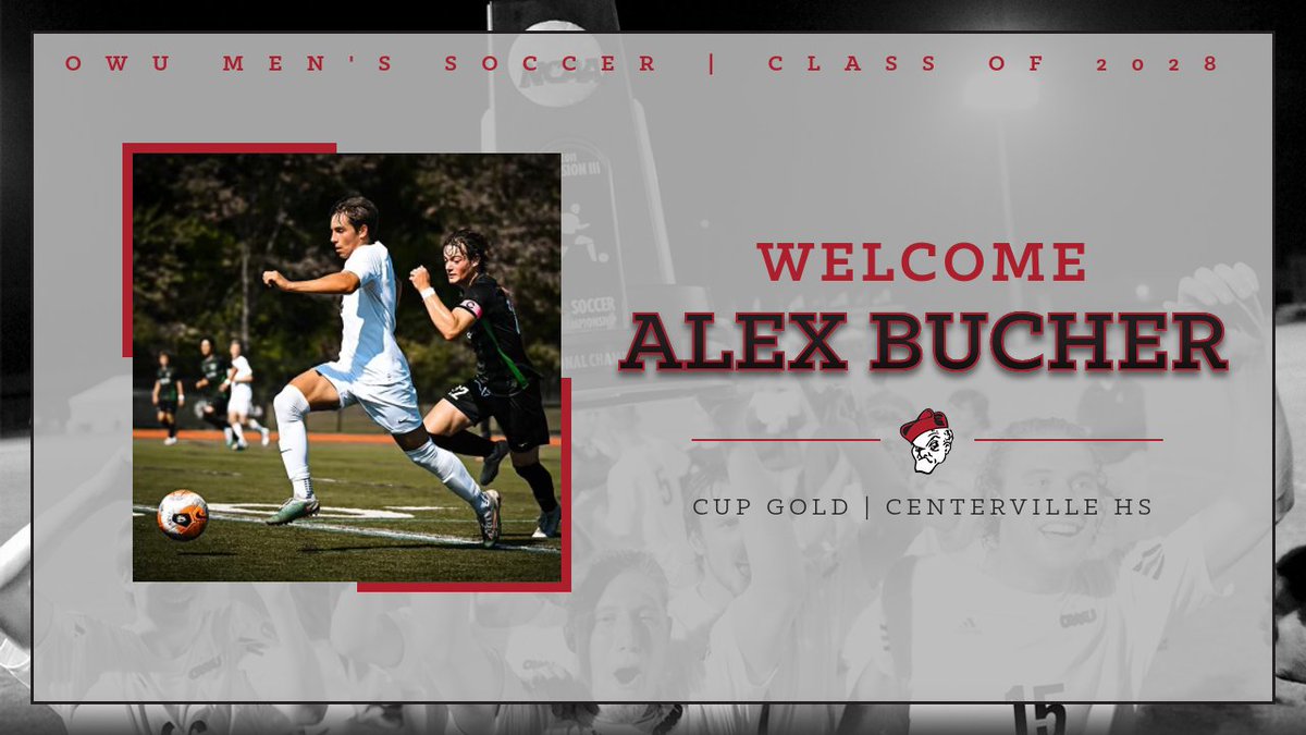 Our class of 2028 begins with Alex Bucher, a 1st-team all-conference defender from Centerville High School (OH).  Alex also plays club with CUP Gold, where he was a member of their 2022 USYS National Championship team.  

#prideandtradition