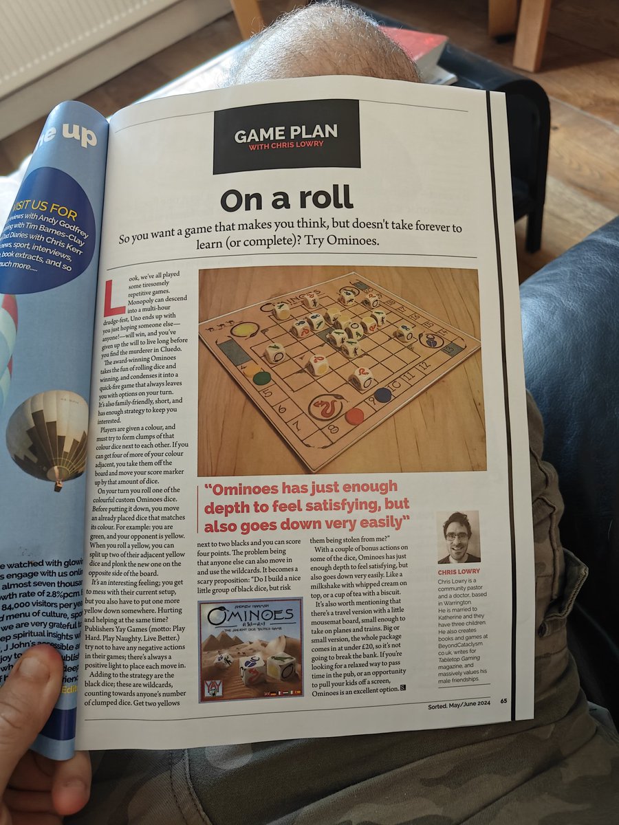 cmlowryauthor's tweet photo. Here's my review of Ominoes by @YayGamesUK for @SortedMagazine this month. It's a fun little treat that doesn't tax your brain too much https://t.co/1IQiEdWVHu