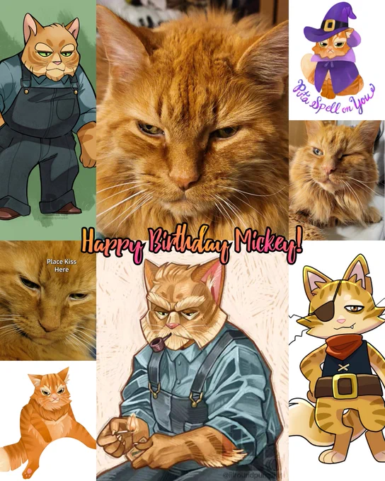 HAPPY 21ST BIRTHDAY TO MY GRUMPY OLD MAN MICKEY!!! He's always been a great muse for me!! 