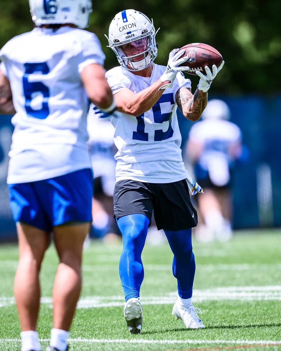 Former Sullivan and Sycamore standout Dakota Caton had a good rookie mini camp this past weekend with the Colts. He’s now exploring all options for next phase of his football career. (Pics Courtesy: Colts)