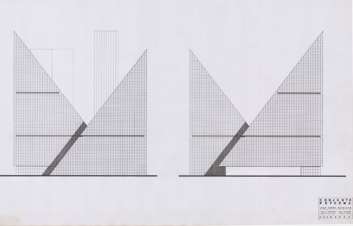 Conjunto Reforma, diseñado por Juan Sordo Madaleno, fue un proyecto urbano-arquitectónico de 1969 ubicado entre Periférico, Ejército Nacional y Miguel de Cervantes Saavedra.

#FundaciónSordoMadaleno #archivohistórico #arquitecturamexicana #JuanSordoMadaleno