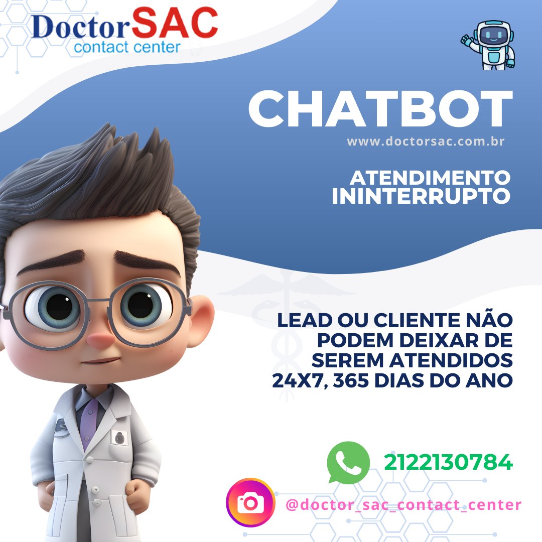doctorsac's tweet photo. Calcule a economia potencial em termos de redução de pessoal e horas de trabalho. #Chatbots https://t.co/WGZPMQy4iG