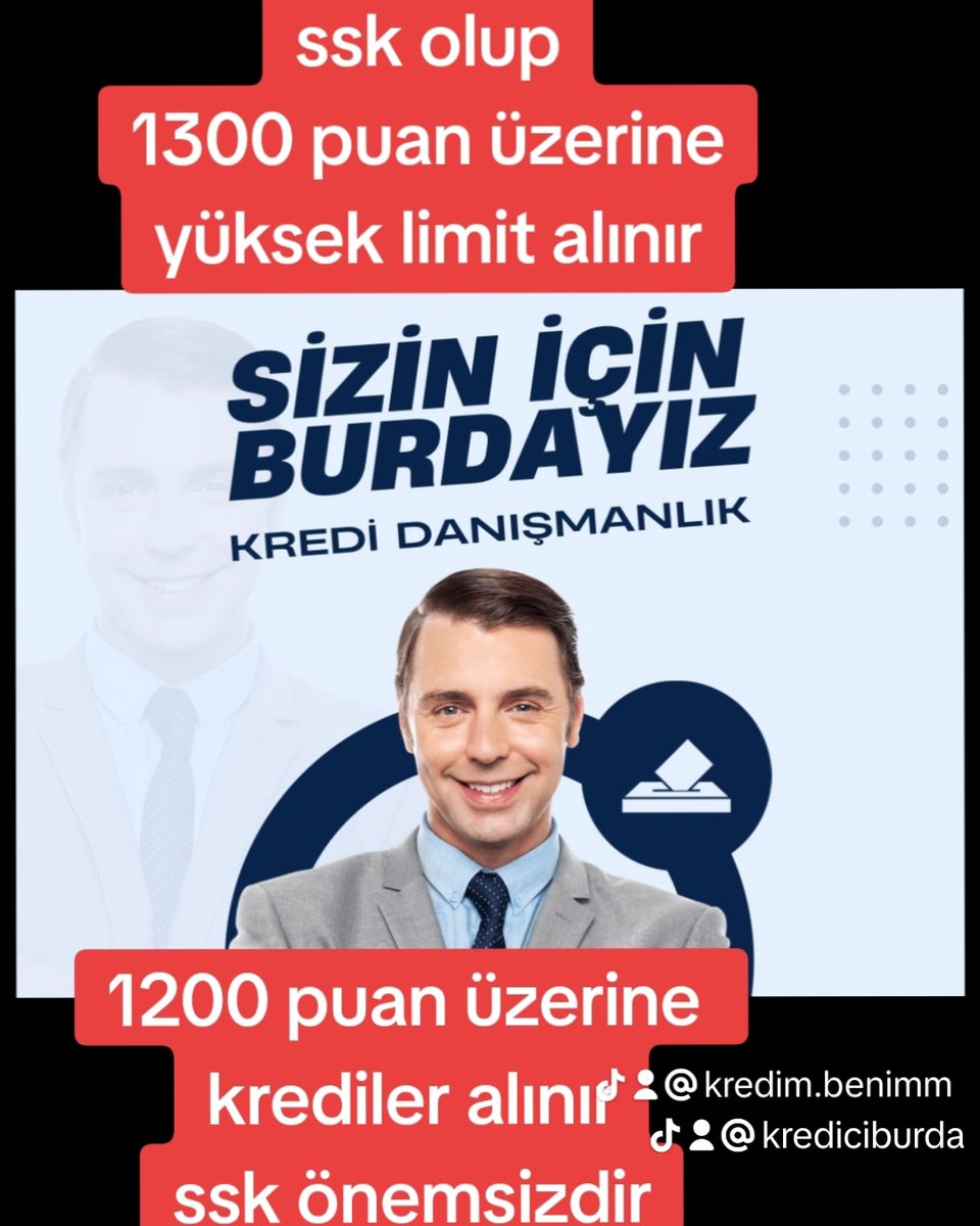 kredimbenim's tweet photo. 1150 puan ile 1250 puan arasına
20 ile 150 bin TL #kredi
#kredimbenim 0 533 924 20 76 
#krediburada #istanbul #izmir
1300 puan  üzeri olanlara 200 bin ile 1 milyon TL #kredipaketi 
#kredikart #kmh #ktediler 

#tekirdağ #edirne #bilecik #bolu
#düzce #sakarya #adapazarı #izmit https://t.co/rxJftbRF6R
