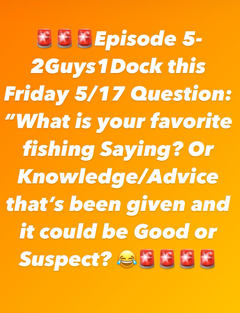 🚨🚨Ok Let’s Here Them!!!🚨🚨 already have some good ones on #facebook #comedypodcast #mentalhealth #mentalhealthpodcast #fishing #newpodcastalert #podcast #twitter #fyp #theboatramp #podcasting