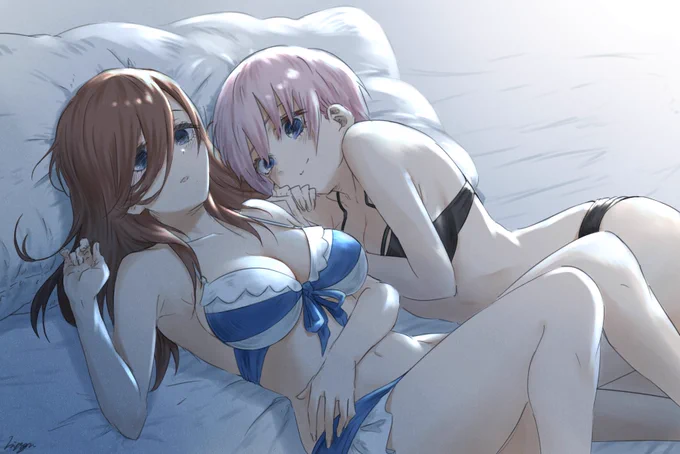 再掲:一花ちゃんと三玖ちゃん 