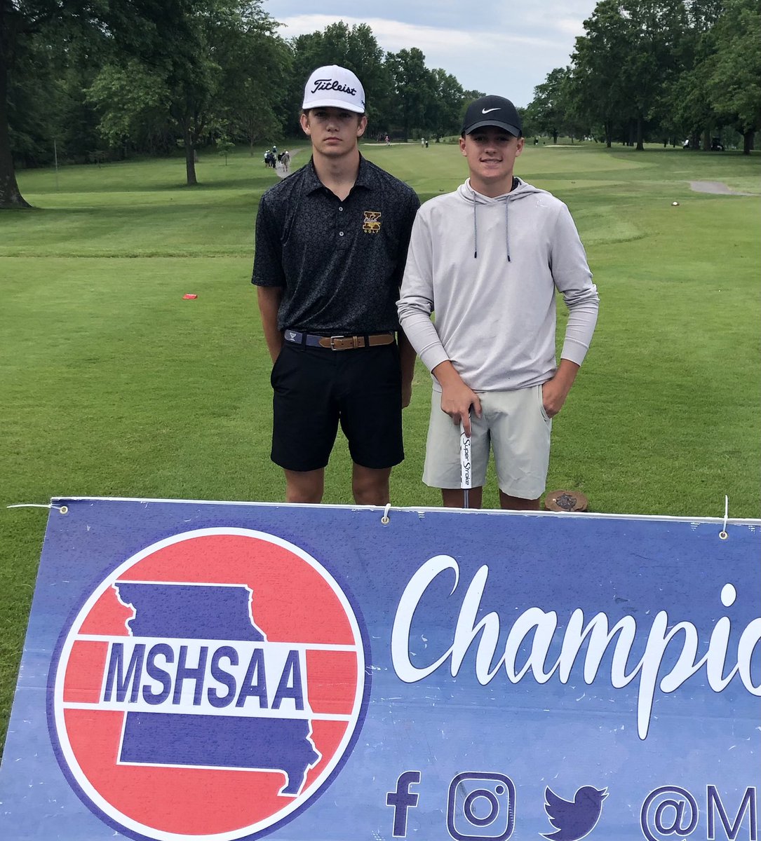 The Chiefs have completed 9-holes at the state championships. You can follow their progress on the MSHSAA website with live scoring. Every three holes their scores are updated.
