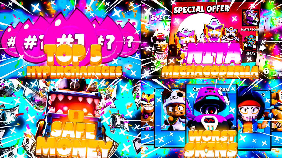 Recent Brawl Stars thumbnails // More thumbnails are avalaible on Behance

Behance:behance.net/gallery/131157…

#brawlstarsgameplay #brawlstars #brawlstarsplay #brawlstarsplayers #brawlstarsart #brawlstarsarts #brawlstarsgame #photoshopartworks #photoshopwork #photoshopart