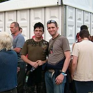 Wow! Just found this photo of me bumping into the one & only Gary Numan from (I think) 14 years ago! (backstage at Fatboy Slim gig). Have you ever met any of your musical heroes?