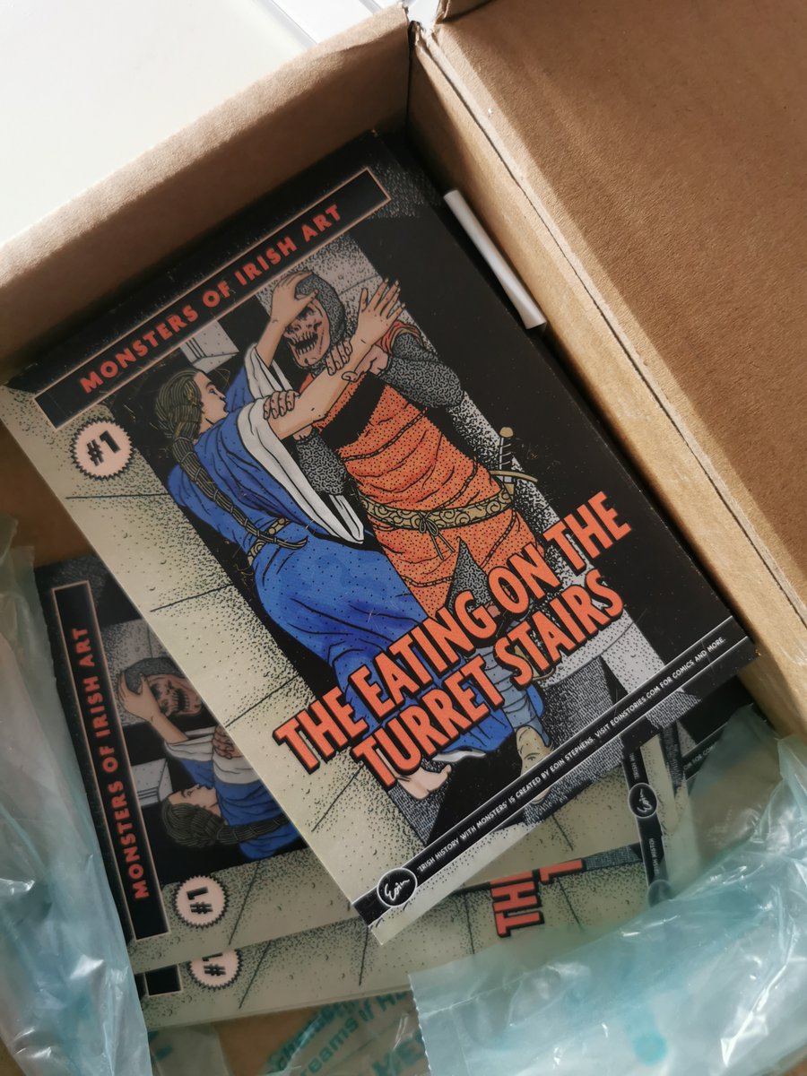 JUST ARRIVED! You can buy my ‘irish art with monsters postcard #1’ from my shop now.
eoinstories.com/product-page/t…
#irishgift #irishhistory #irishproduct #irishgame #irishmade #fathersday #irishgiftidea #historygame