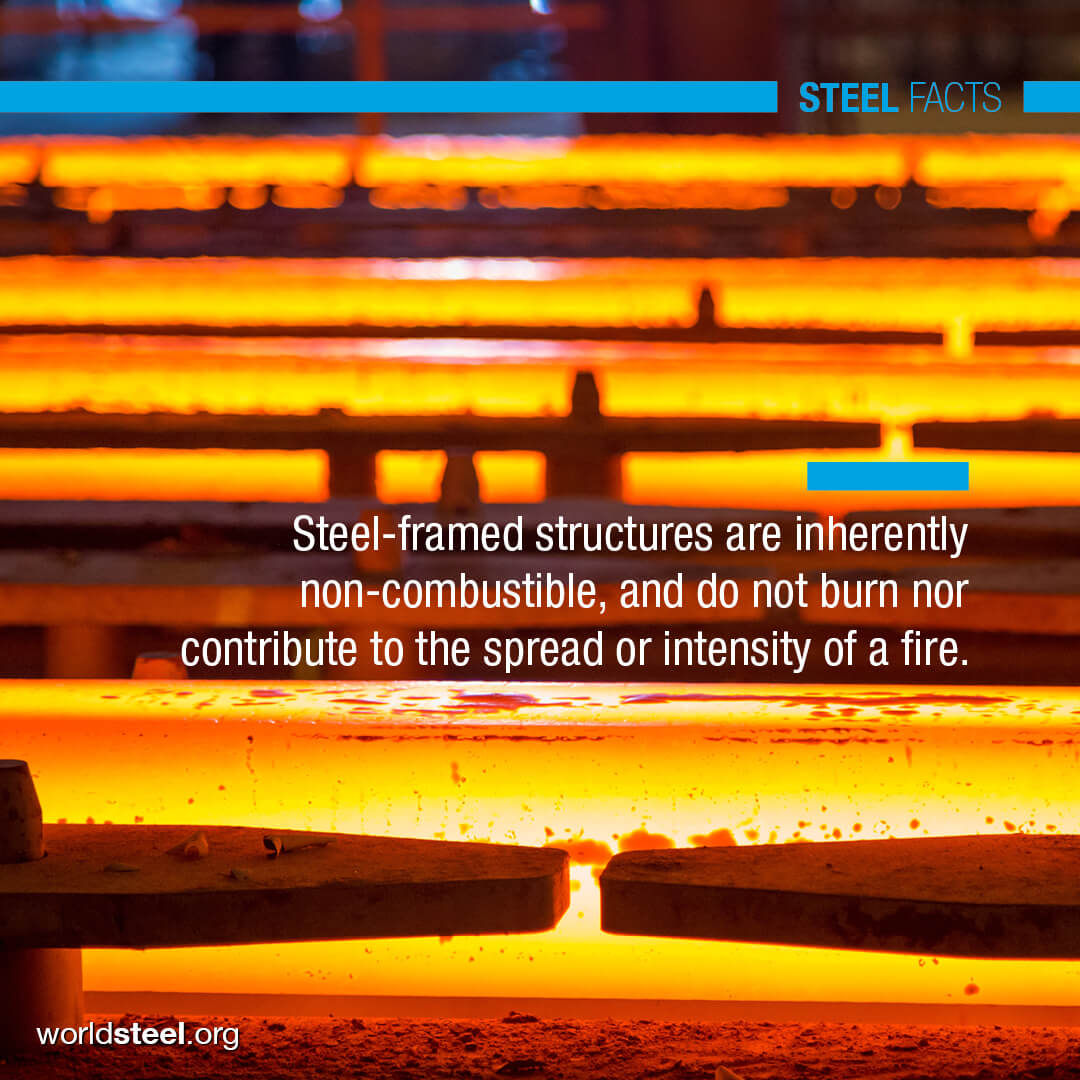 PriceSteelLtd's tweet photo. #Steel #fact #safetyfirst #fireresistant #reuseable https://t.co/pLOswxaimQ