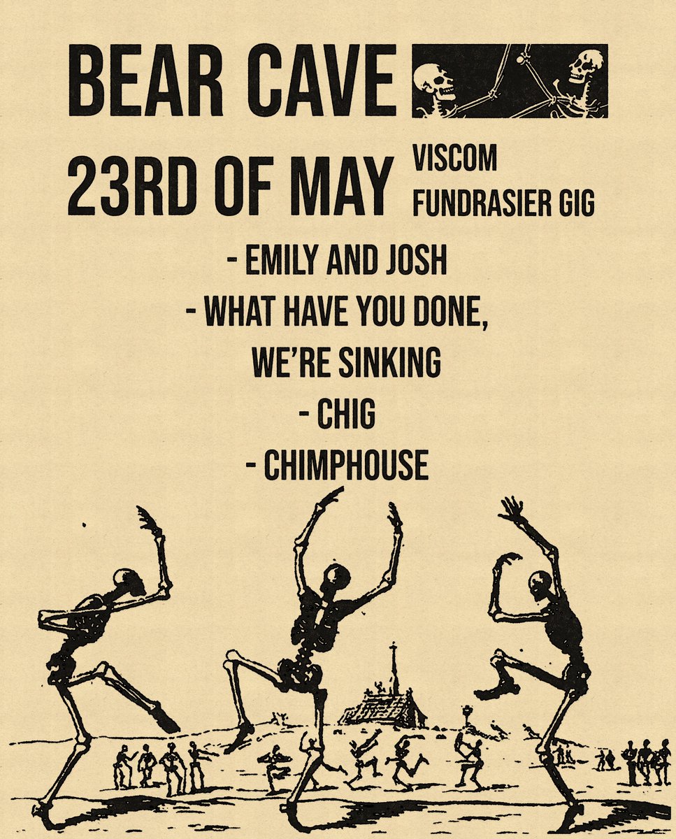 Final lineup for our gig at Bear Cave🐒
Just 10 days to go!!
Tickets are available in our bio now
Come along if you can to support Viscom and see us 
play ❤

#punkrock #indieband #livemusic #chimphouse 
#bournemouthmusic