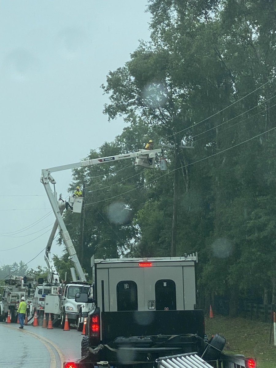 @spann, wanted to send a thank you to the lineman up here in Tallahassee. Our neighborhood was hit hard, and they have been working hard to restore power.