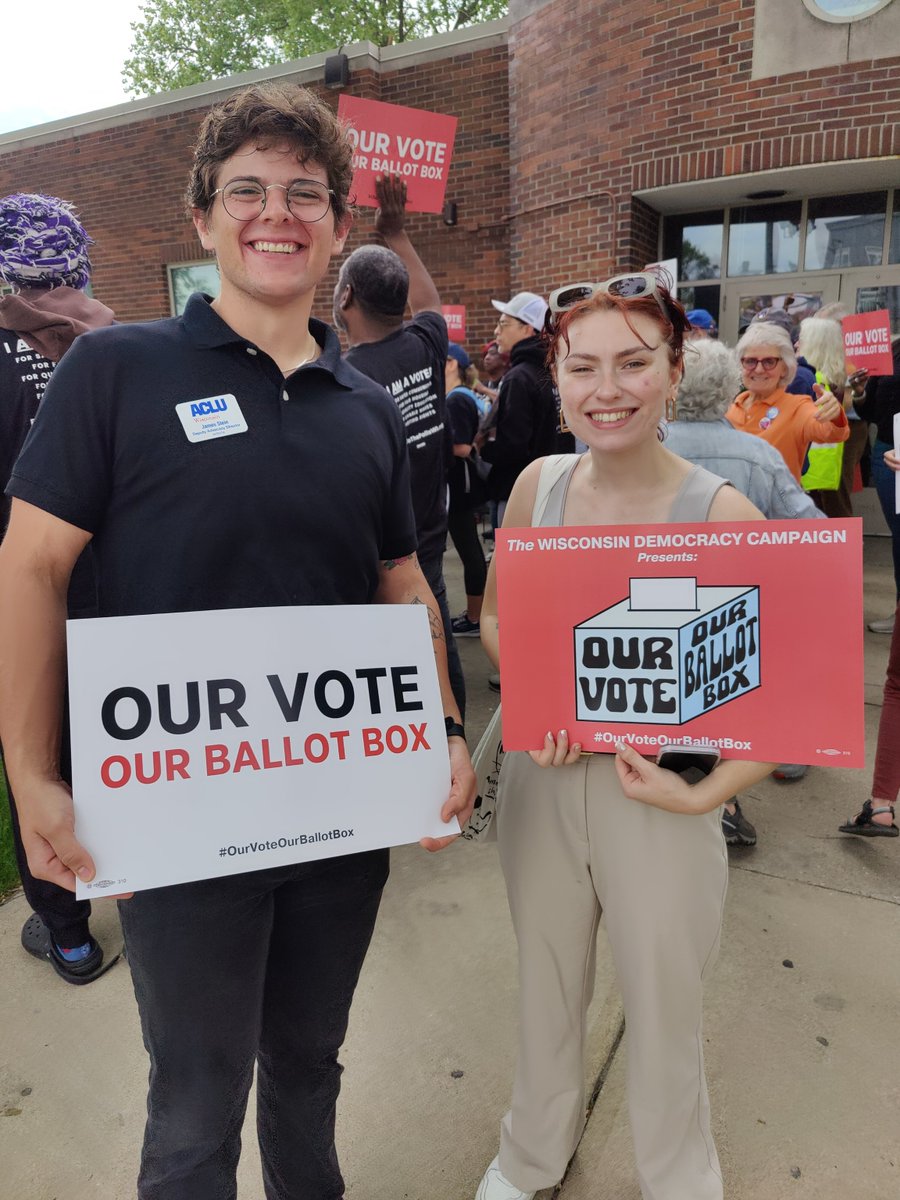 We join the Wisconsin Democracy Campaign in demanding that the Wisconsin Supreme Court restore ballot drop boxes to our state.

Ballot drop boxes provide a convenient and accessible solution for voters who need it the most. #OurVoteOurBallotBox