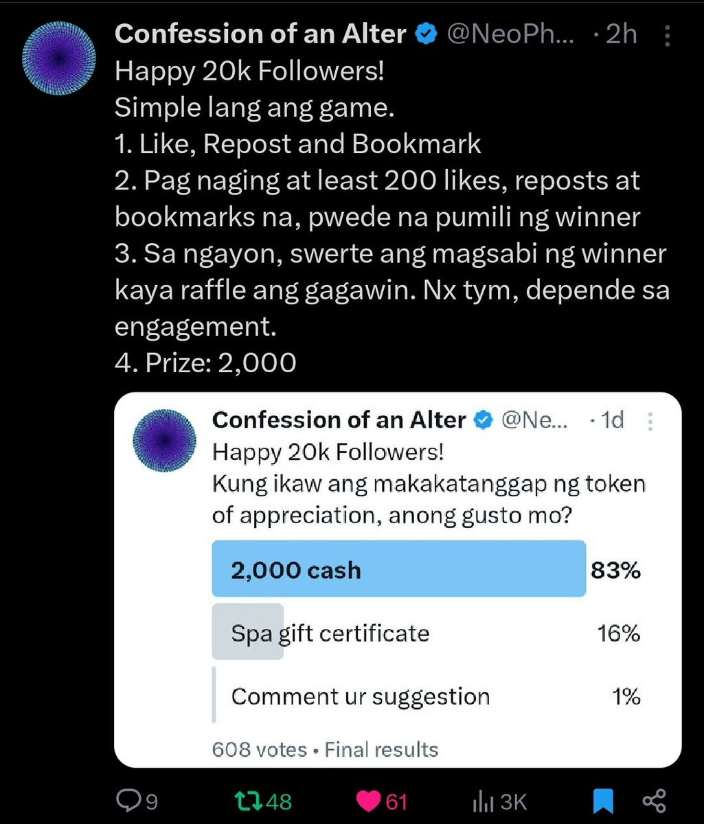 XavySandoval's tweet photo. @NeoPhyt10141779 Sana manalo 🙏 https://t.co/mlQXGrVZjN
