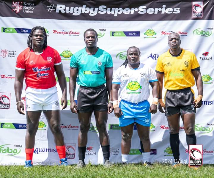 Meet the captains From left to right. Ibrahim Ayoo (Menengai Cream Cheetahs) Obat Kuke (KCB Bank Lions) Geoffrey Shitambasi (Kabras Sugar Buffaloes) Steve Odhiambo (Faiba Mobile Rhinos) @MenengaiCream @KCBGroup @KabrasOfficial @FaibaMobile #RugbySuperSeries