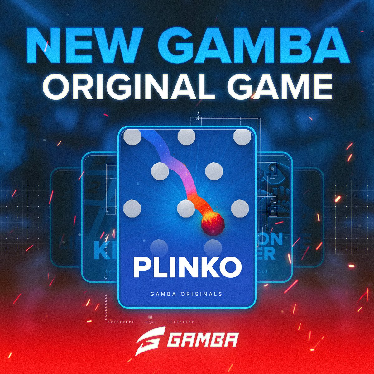 Plinko by Gamba Originals has finally dropped!🕹️ With a thrilling max multi of 2500×, excitement is sure to come! Ready to drop some balls?