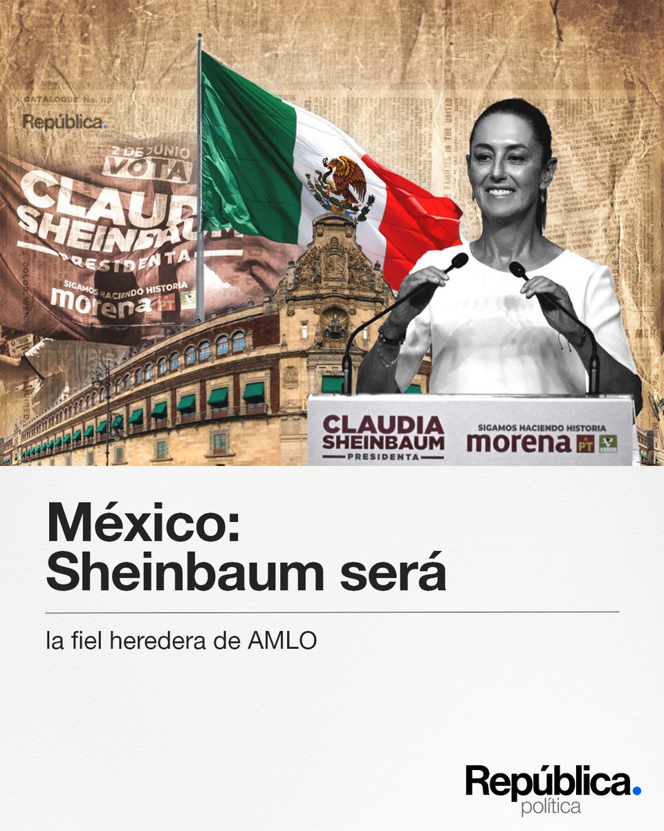 🇲🇽 La heredera de AMLO

🗳️ Claudia Sheinbaum lleva todas las de ganar en las elecciones del próximo 2 de junio en México. La candidata del partido MORENA, no es idéntica a López Obrador, pertenece a la izquierda más rancia.

Aquí el análisis ⬇️
bit.ly/3UCQWlX