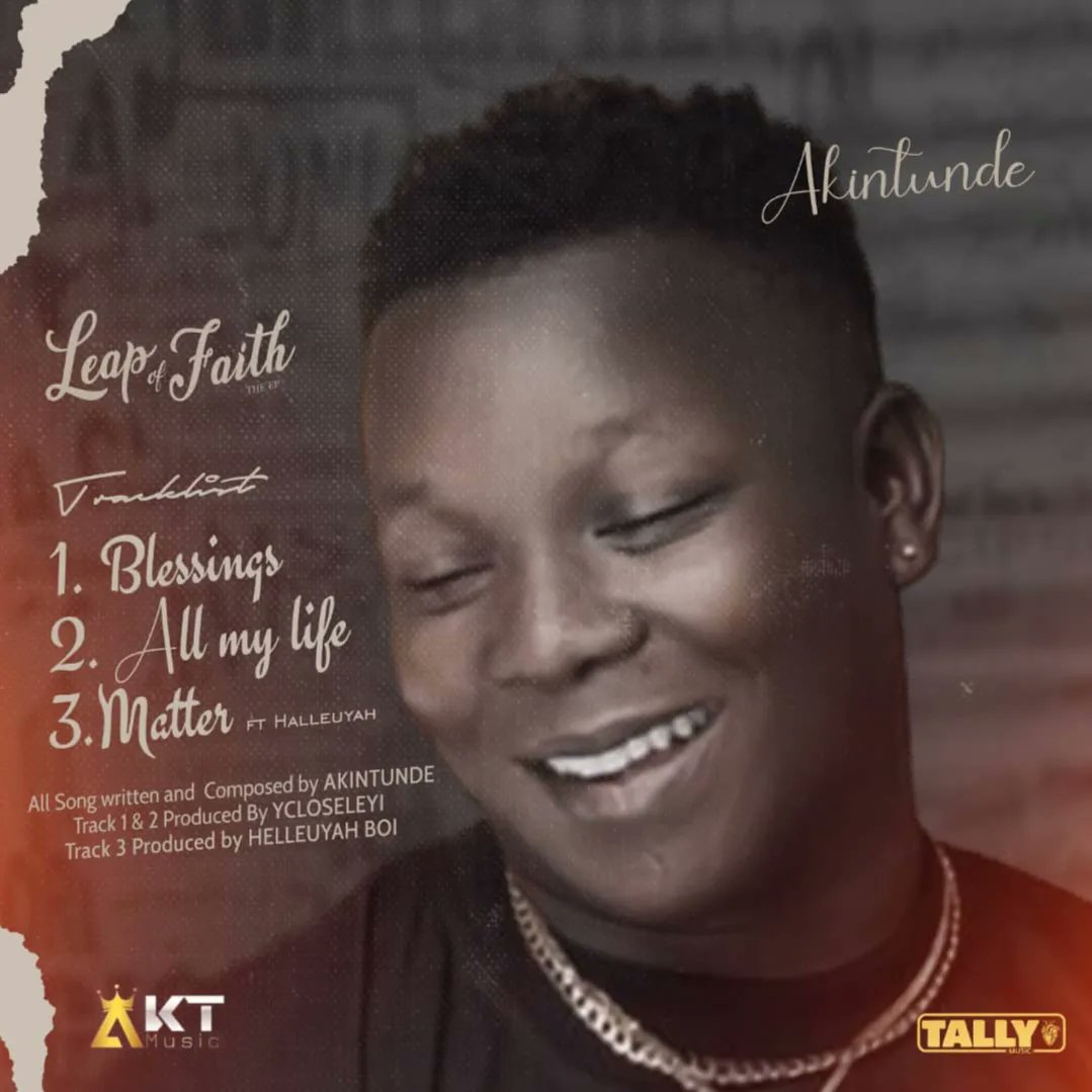 AkintundeBTR's tweet photo. My body of work 'Leap Of Faith' out this Midnight !!! Thanks to all the creatives who helped in putting this together. #Akintunde #LEAPOFFAITHEP https://t.co/txapYZqar3