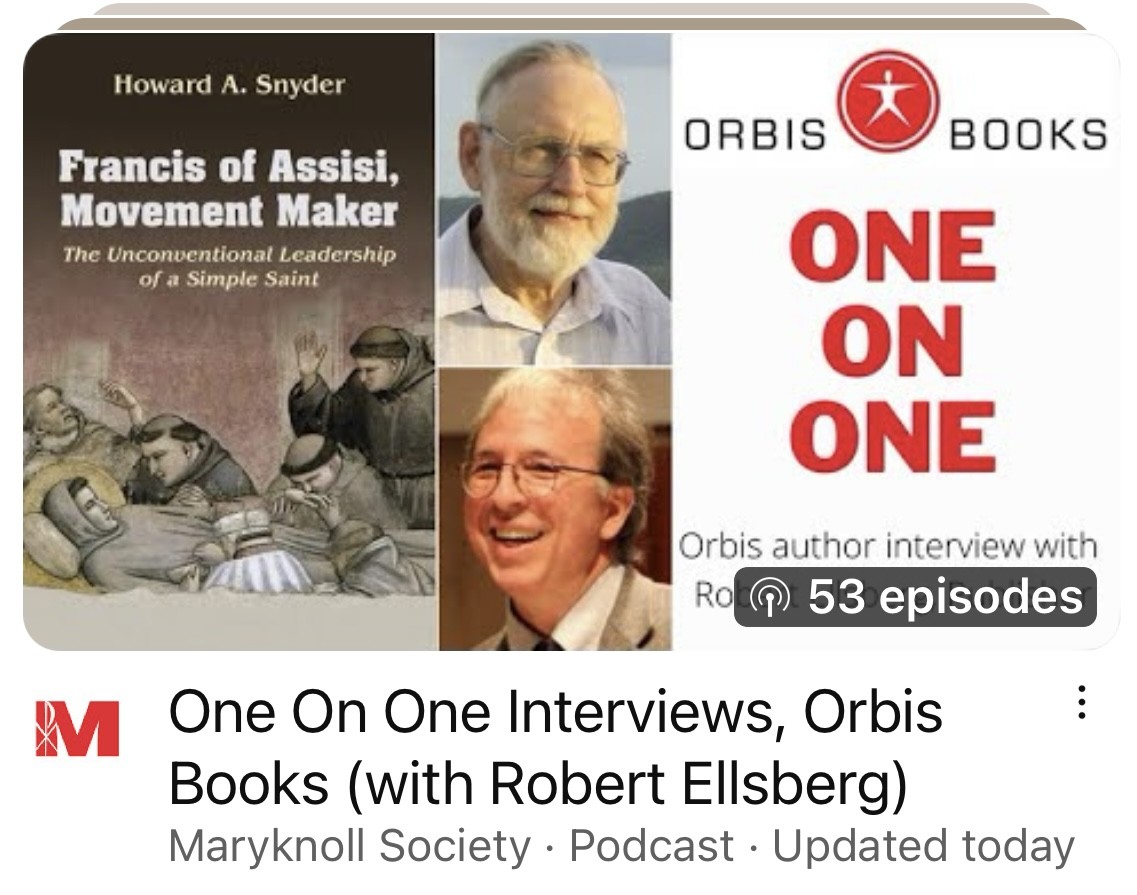 My latest One on One interview with Howard A. Snyder about his new book, 'Francis of Assisi, Movement Maker: The Unconventional Leadership of a Simple Saint.' @OrbisBooks youtube.com/live/9AIt3FP4p… via @YouTube