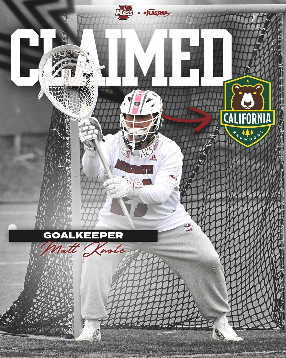 Congratulations to <a href="/KnoteMatt/">Matt Knote</a> on being claimed by the <a href="/PLLRedwoods/">California Redwoods</a>!

#GorillaLacrosse🦍 X #Flagship 🚩