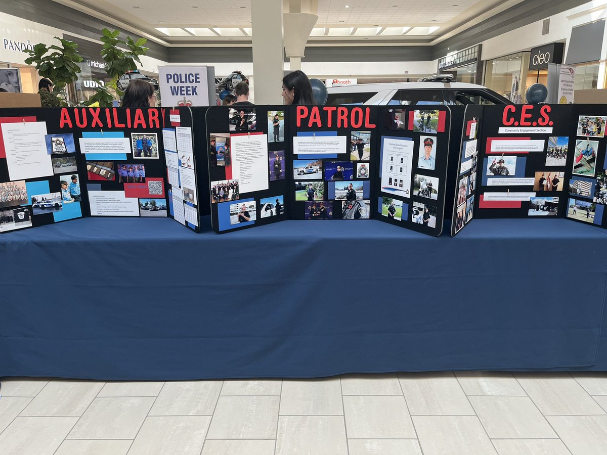 In celebration of #PoliceWeek, members from various GSPS units are @newsudbury with displays and information booths. Be sure to say hi and ask about our colouring contest - “Draw Yourself as a Police Officer”. Don’t forget our official event tonight from 5:30-8pm! #PoliceWeek2024