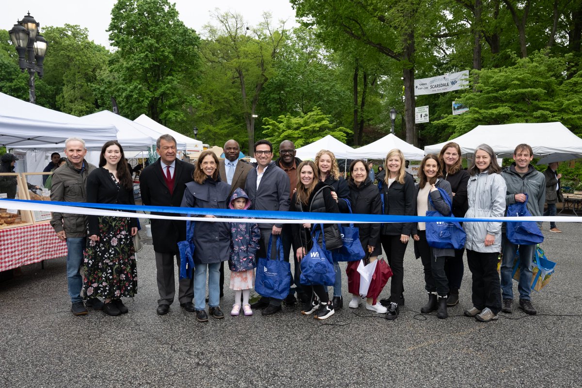 The Farmers Market Grand Opening was a great success yesterday! Couldn't make it? Don't worry! The market runs every Sunday 9AM-2PM through Nov. 24. #DestinationScarsdale