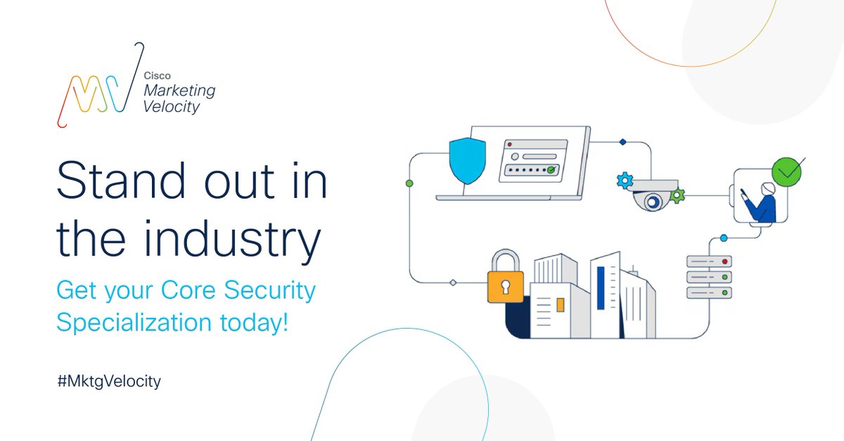 🔐 Ready to showcase your expertise in safeguarding customer networks? With Cisco's top-tier integrated security and networking solutions, you can fend off 98% of malware threats! 
 
💼 Get your Core Security Specialization today👇 
cs.co/6017jCYHB 
#MktgVelocity