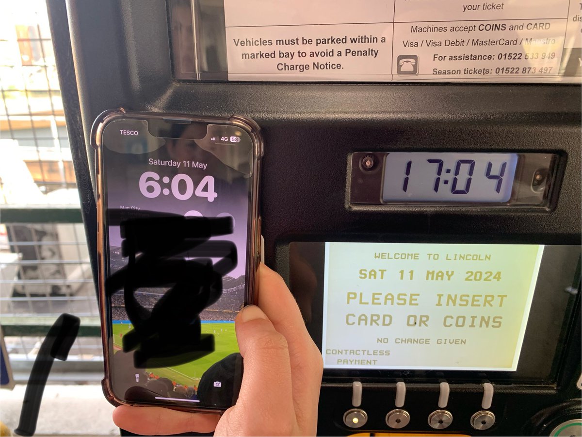 Fox_729's tweet photo. @lincolncouncil went to park Saturday at 6:04pm and pay the night charge but your machine is wrong and an hour behind and so I had to pay more

Is this your way of making money?

#lucytowercarpark
 #carparking 
#lincoln 
#embarrassing https://t.co/JYC7Ze1RDV