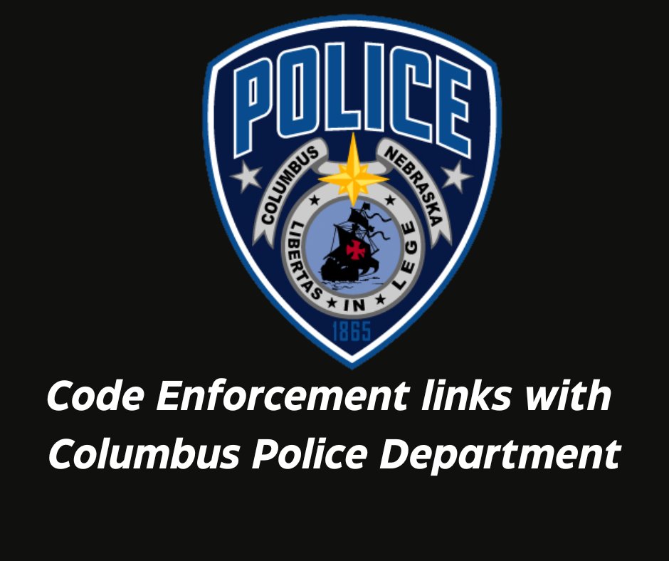 The City’s Code Enforcement department has relocated from City Hall and is now under the direction of the Columbus Nebraska Police Department

⬇⬇⬇⬇
columbusne.us/CivicAlerts.as…

#PowerandProgress #ColumbusNE #ColumbusNebraska #CityGovernment #Nebraska #TheGoodLife