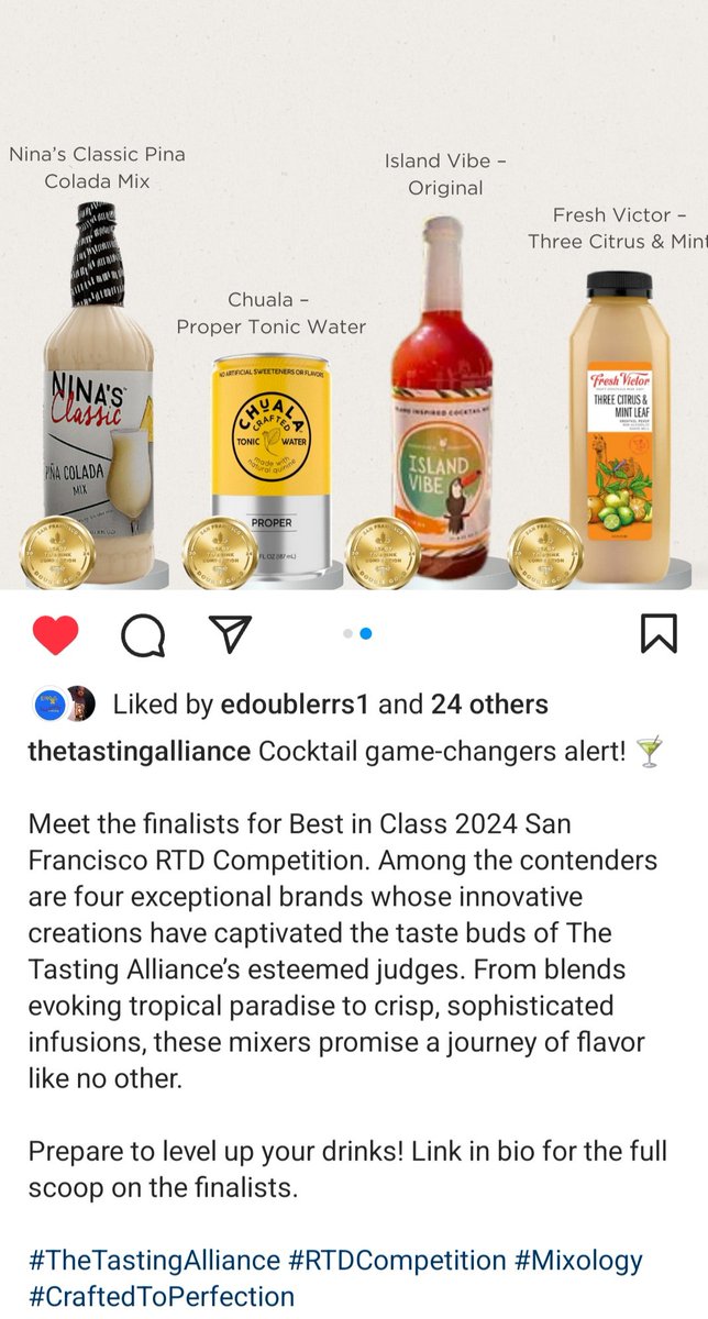 #DrinkislandVibe #TheTastingAlliance #Competition