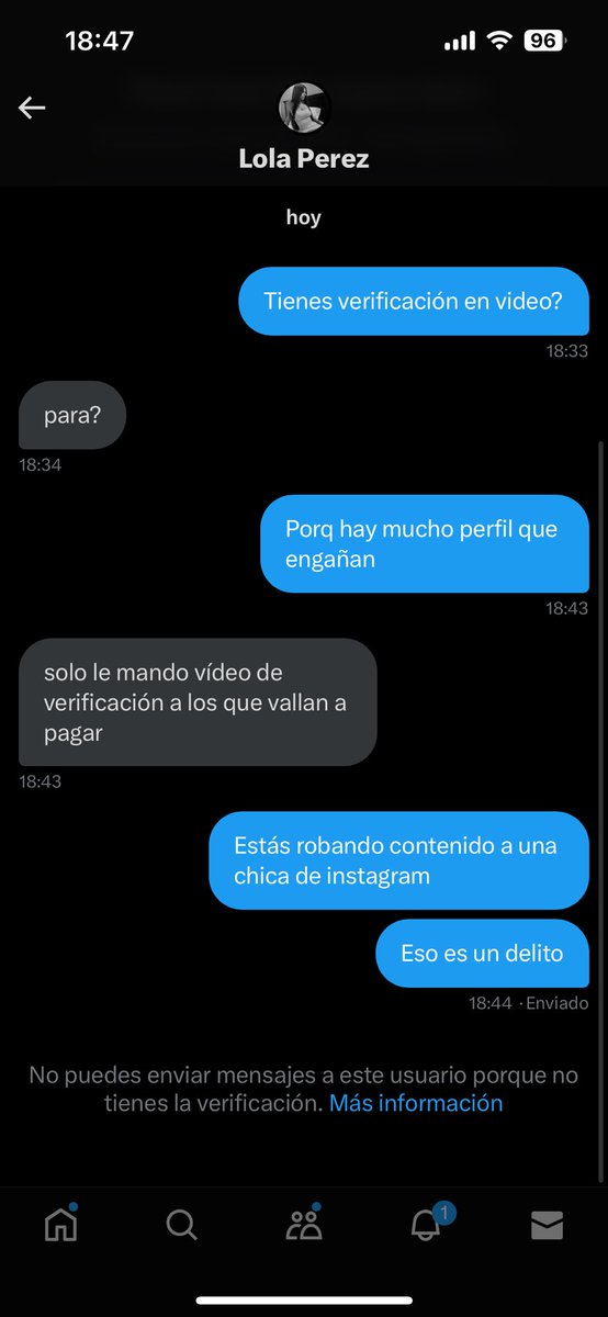 diosalandia's tweet photo. Cuidado con este perfil @mistresslola05 se está haciendo pasar por otra persona. Roba fotos de una chica de instagram. https://t.co/fZuZpZT1Bw