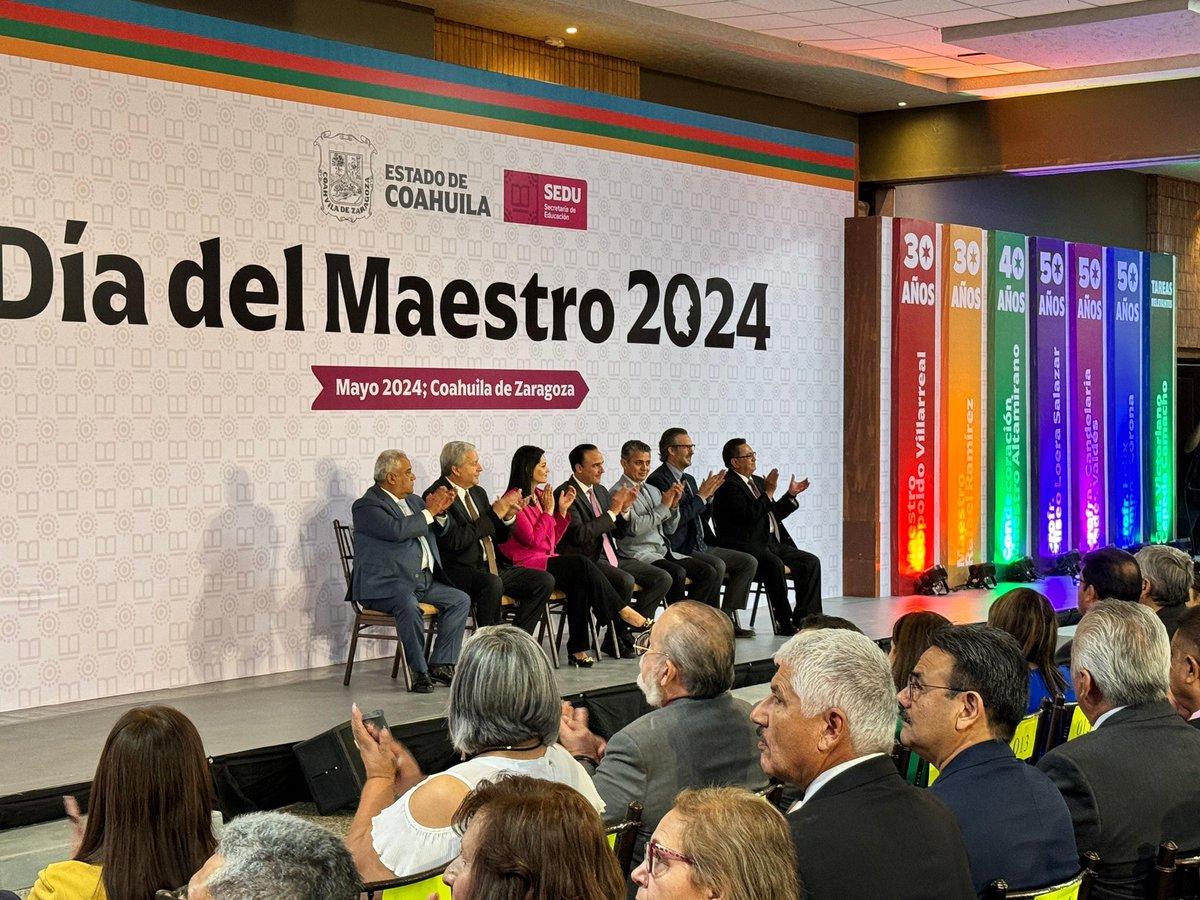 En los festejos del Día del Maestro 2024 en #Saltillo. #Coahuila