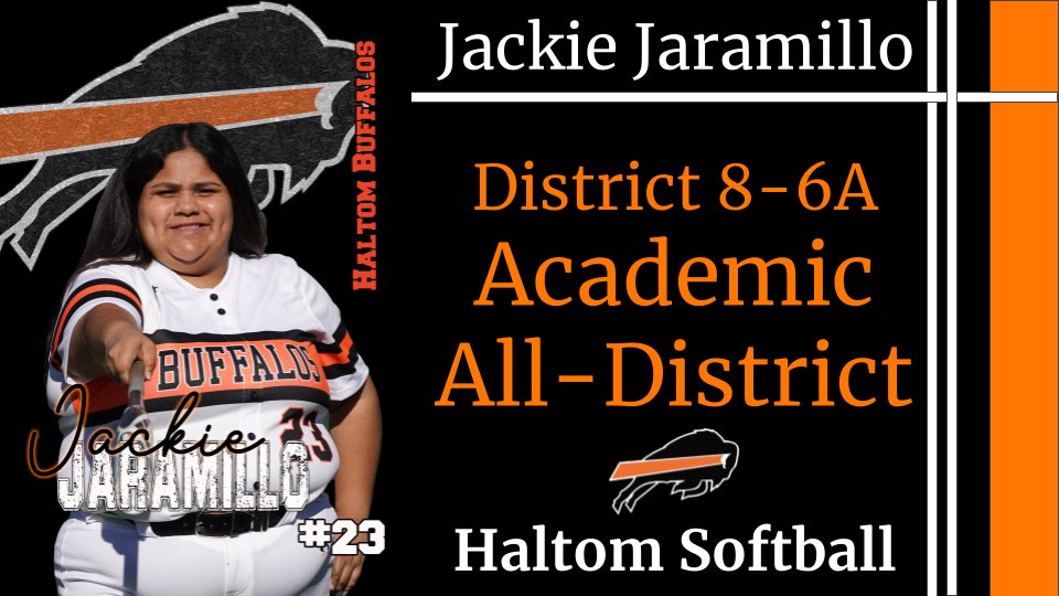 💥🦬🥎 We are very proud of the 6 athletes who not only worked hard on the field, but in the classroom as well, to earn District 8-6A All-District honors!