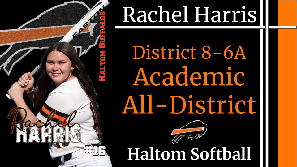 💥🦬🥎 We are very proud of the 6 athletes who not only worked hard on the field, but in the classroom as well, to earn District 8-6A All-District honors!
