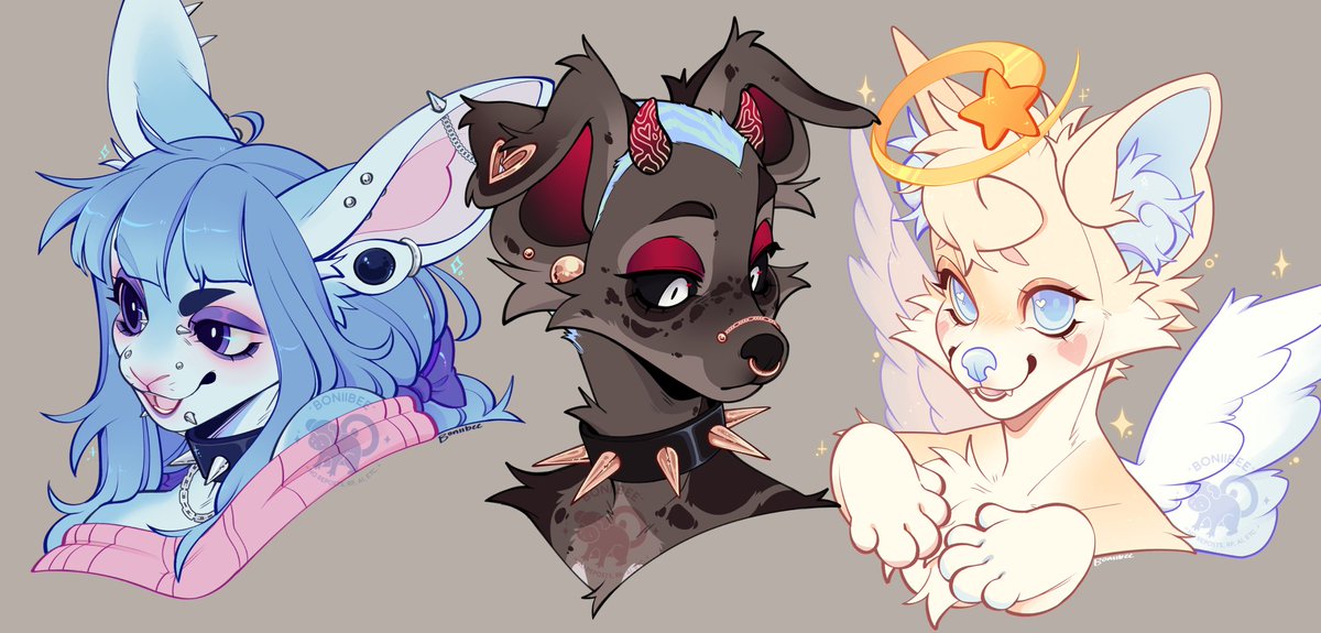 Boniibee's tweet photo. Opening for 3⃣ slots of both busts and headshots! Info in thread - https://t.co/ijfwOYvpr2