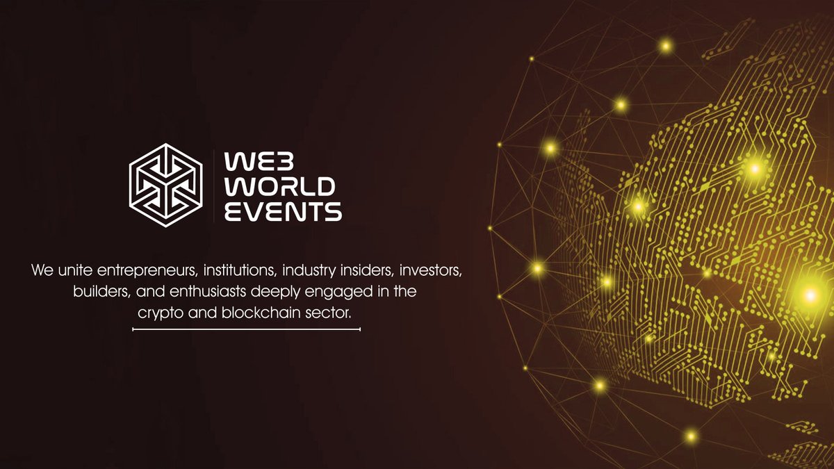 Join us as we bring together the driving forces of the crypto and blockchain world: entrepreneurs, institutions, investors, builders, and enthusiasts. Together, we're shaping the future of decentralized technology. 

#Web3WorldEvents #CryptoEvent #CryptoCommunity
