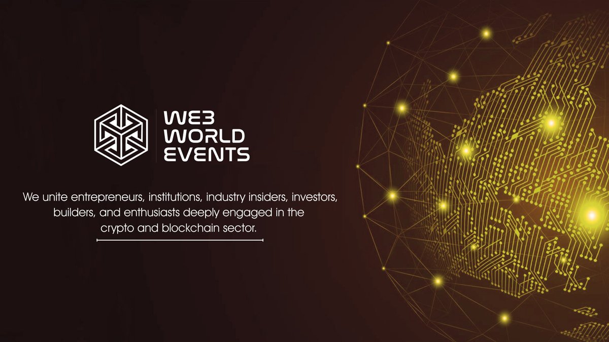 Web3WorldEvents's tweet photo. Join us as we bring together the driving forces of the crypto and blockchain world: entrepreneurs, institutions, investors, builders, and enthusiasts. Together, we're shaping the future of decentralized technology. 

#Web3WorldEvents #CryptoEvent #CryptoCommunity https://t.co/UHAGst7udK