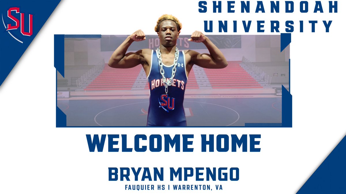 We are very excited Bryan Mpengo (Fauquier High School, VA) has committed to wrestle at Shenandoah University!

Welcome Home Bryan!
#GoHornets
