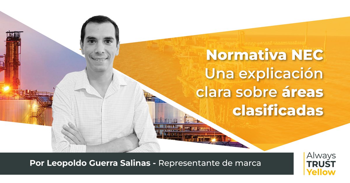 Repsapvc's tweet photo. La clasificación de áreas para instalaciones eléctricas es fundamental para garantizar la seguridad en entornos donde pueden estar presentes atmósferas potencialmente explosivas.
#RepsaYellowCoat #Repsa #OrgulloRepsa
Lee el artículo completo en https://t.co/IVH1tbmzce https://t.co/NOn5seQJmp
