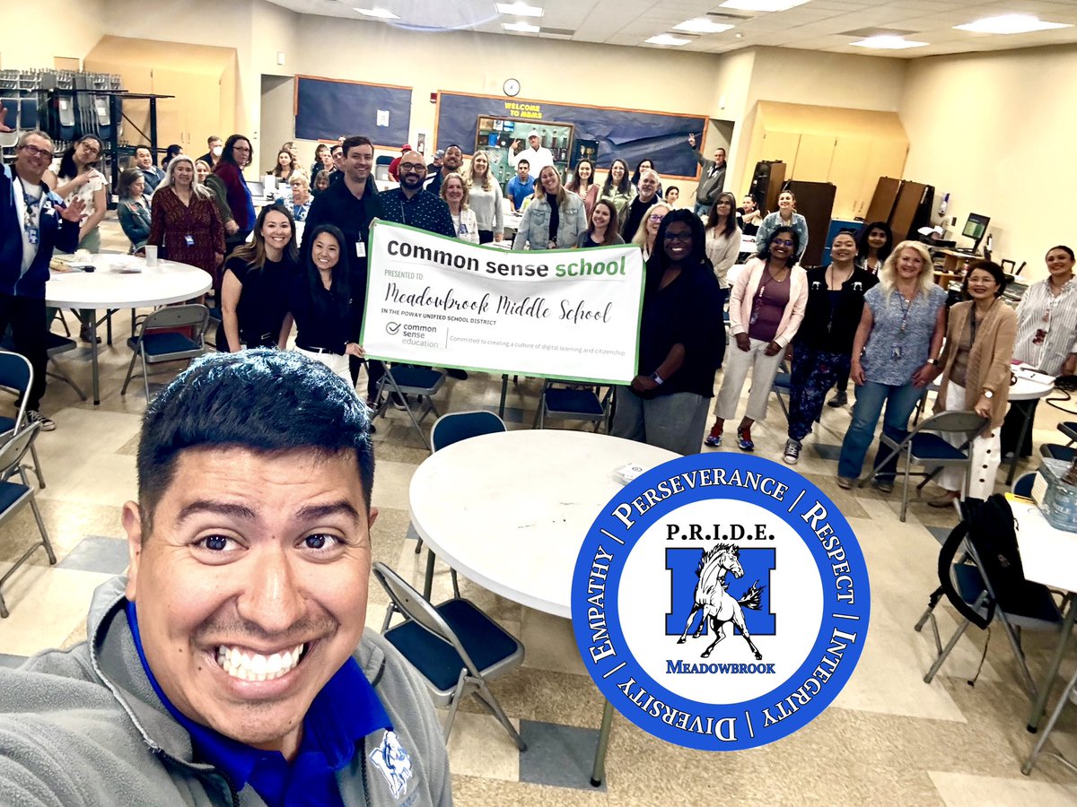 PUSDinnovate's tweet photo. 🎉 Congratulations🎉 to these incredible @powayunified schools on becoming nationally recognized as a Common Sense School!🌟Their commitment to digital citizenship empowers the students of PUSD to navigate the online world 🌎 safely & responsibly🌟#pusdinnovate #CommonSenseSchool https://t.co/Sqa9MwfEvp