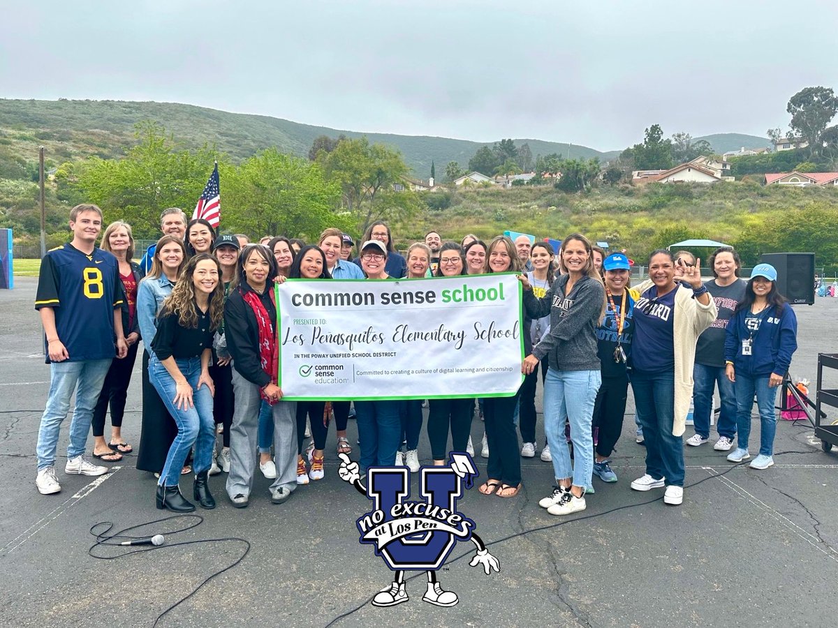 PUSDinnovate's tweet photo. 🎉 Congratulations🎉 to these incredible @powayunified schools on becoming nationally recognized as a Common Sense School!🌟Their commitment to digital citizenship empowers the students of PUSD to navigate the online world 🌎 safely & responsibly🌟#pusdinnovate #CommonSenseSchool https://t.co/Sqa9MwfEvp