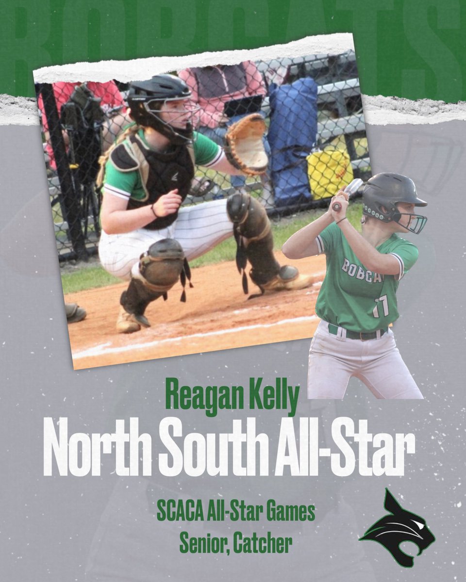 Congratulations to our senior catcher, Reagan Kelly for being selected to play in the SC Athletic Coaches Association North/South All-Star games!  We are so proud of you and excited to see you represent Bluffton!🖤💚 <a href="/_BLHS_Athletics/">BLHS Athletics</a> <a href="/ReaganKellyyyy/">Reagan Kelly</a>