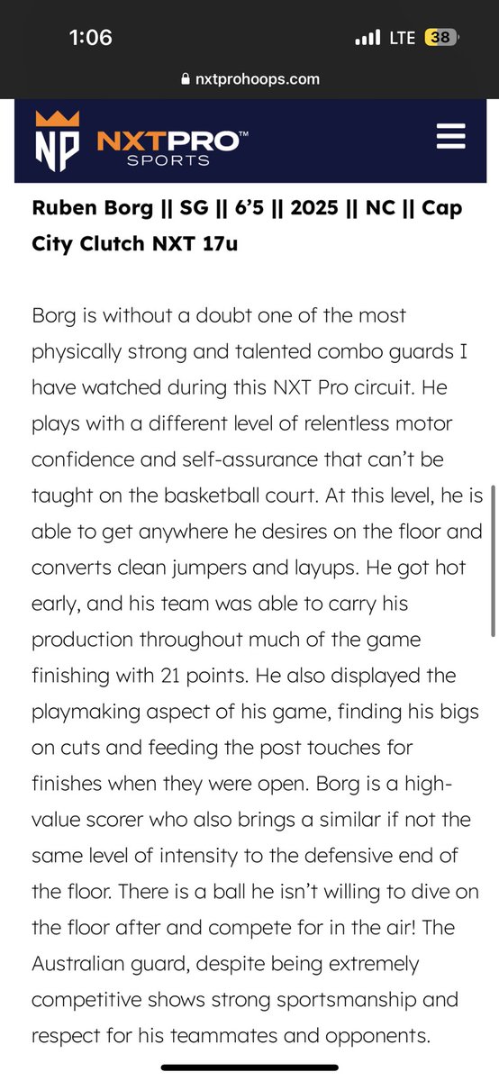 RubenBorg3's tweet photo. Highlights from @NxtProHoops @PRO16League Virginia beach.  
6’5 SG 2025 4.44GPA 
@KoeselNate @CoachAntonioLow @recruitingboost @CoachThomasB @Louisiana_Hoops @corbannba  @TreySterner5345 @RossVDG14  @wschristian_mbb @EthanPiechota https://t.co/ipFBIQdujH