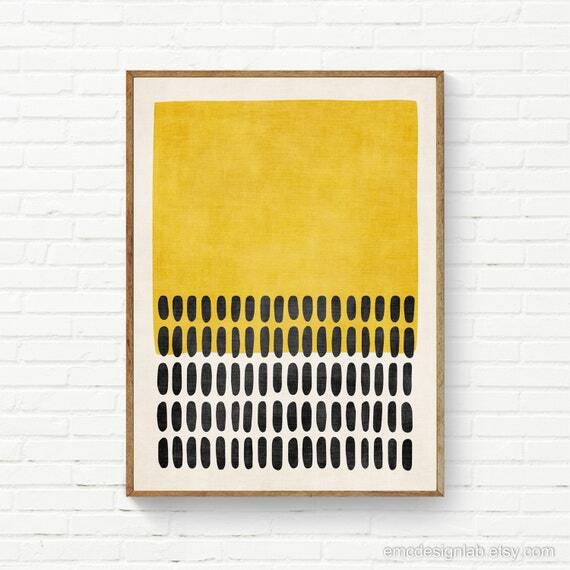 Yellow Black Dots Abstract Bold Art Print, Rich Texture Golden Yellow Minimalist Wall Art Simple Special Exclusive by EmcDesignLab #ModernDesign #AbstractArt #MidCenturyModern #InteriorDesign #ColorfulArtworks #AbstractPrints #ModernDecor 
ift.tt/dPbajLc