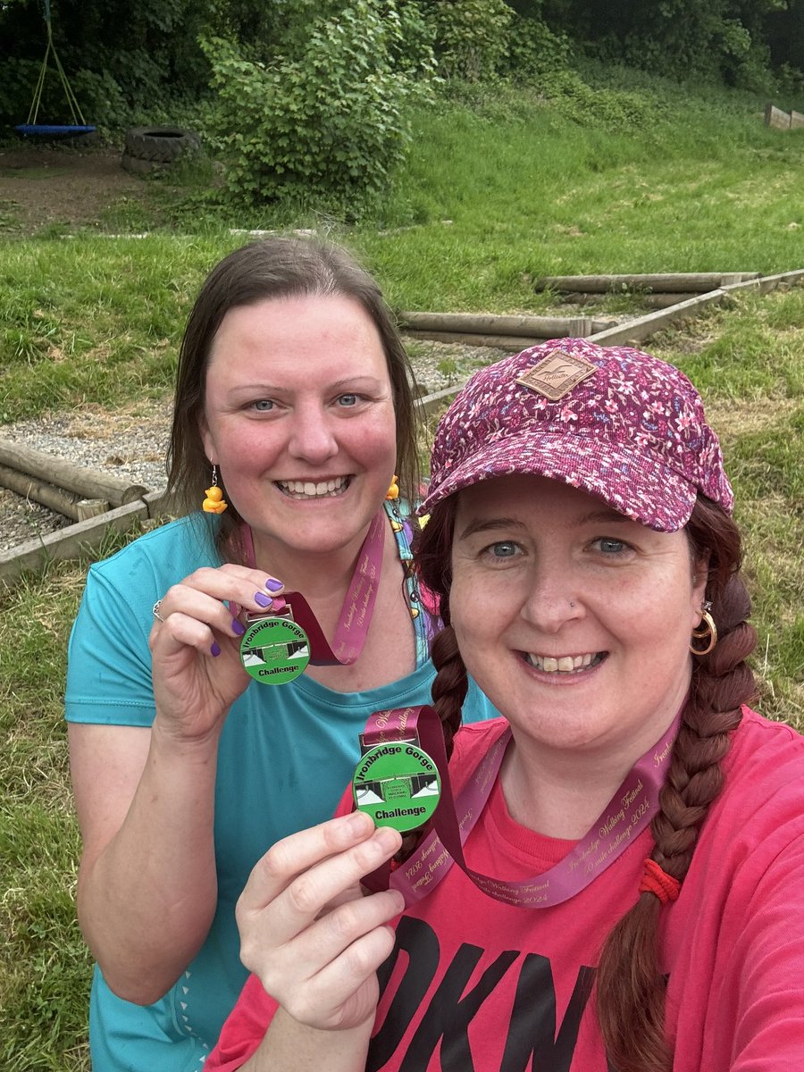 What a week! We smashed another medal so that’s 4 in total now 🥳 this one is sat nicely with the others! Thanks for having us for another year <a href="/IronbridgeWalks/">Ironbridge Walking</a> and thanks for being an awesome walking partner as always weez 😘 <a href="/ImSallyLouise/">Louise</a>