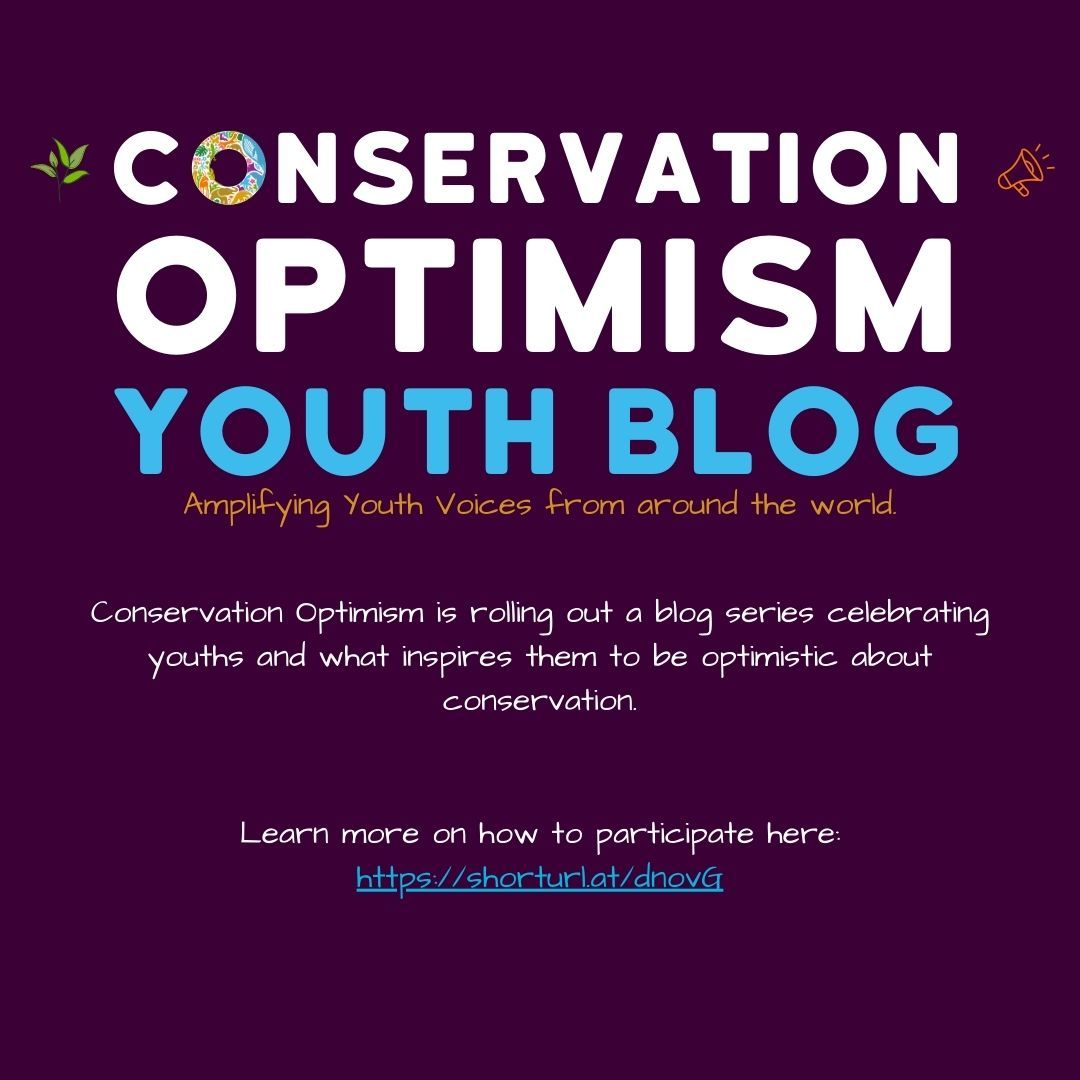 We is excited to announce the #ConservationOptimism Youth Blog series launching in July! Want to be featured? Simply fill out our questionnaire by May 31st & share your insights on youth engagement and conservation efforts here: buff.ly/44GAntT