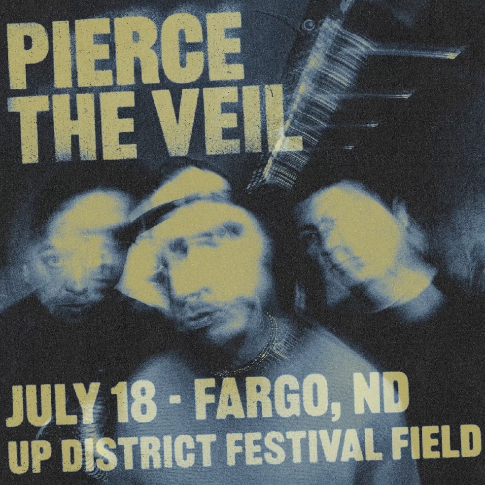 Venue Upgrade. Our show in Fargo, ND on July 18 will now be held at UP District Festival Field. All previously purchased tickets will remain valid. See you there. Tix at piercetheveil.net