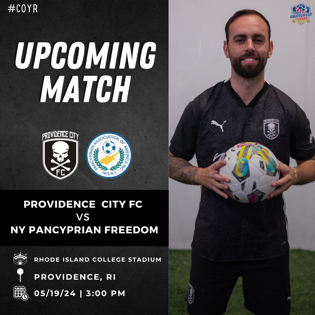 provcityfc's tweet image. 🔜 PCFC vs NY Pancyprian Freedom
🗓 Sunday ⌚ 3:00 PM

#PCFC