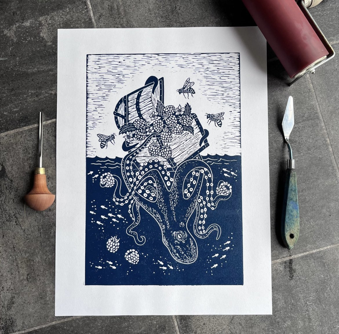 Sarah Delahoy Printmaker tweet media