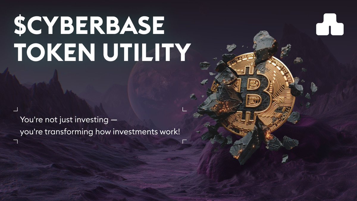 cyberbasexyz's tweet photo. 🔥 $CYBASE Token = Revolutionary Investing!

Why? Because with $CYBASE, you're not just investing—you're transforming how investments work! https://t.co/fxrgZfGFPa